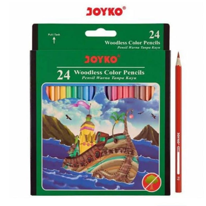 

Colou Pencil/Pensil Warna/JOYKO CP-104 (24 PANJANG)