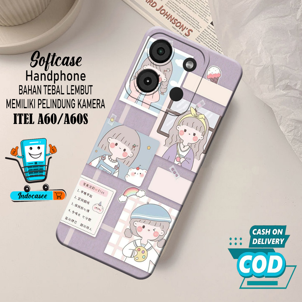 Case Hp ITEL A60/A60S 2023 - Softcase ITEL A60/A60S 2023 Terbaru - Casing ITEL A60/A60S 2023 - Kesin