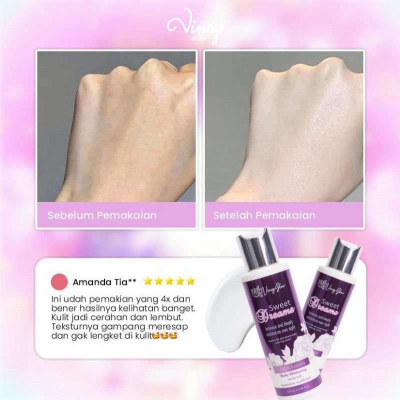 night lotion body whitening vincy glow