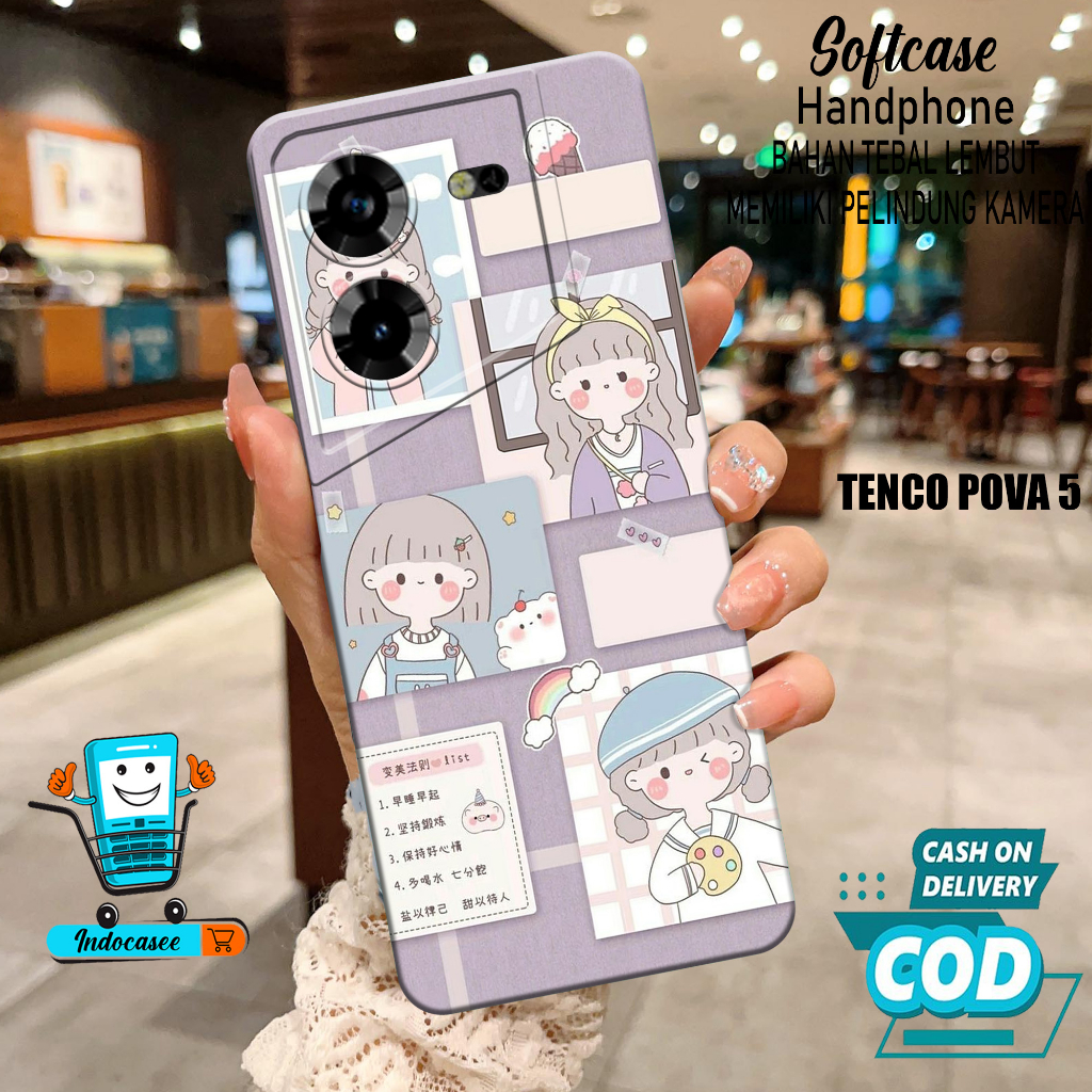 Case Hp TECNO POVA 5 2023 - Softcase TECNO POVA 5 2023 Terbaru - Casing TECNO POVA 5 2023 - Kesing T