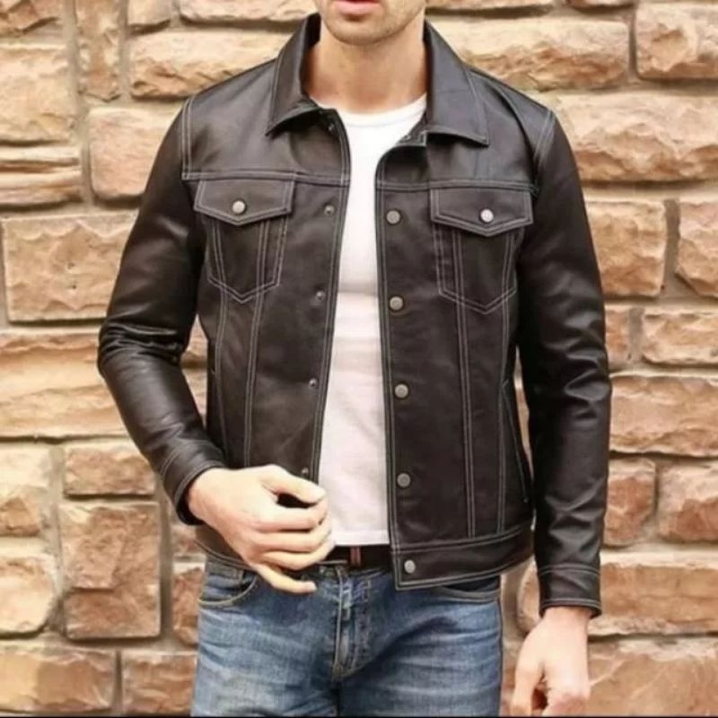 jaket kulit asli pria - jaket kulit asli pria keren