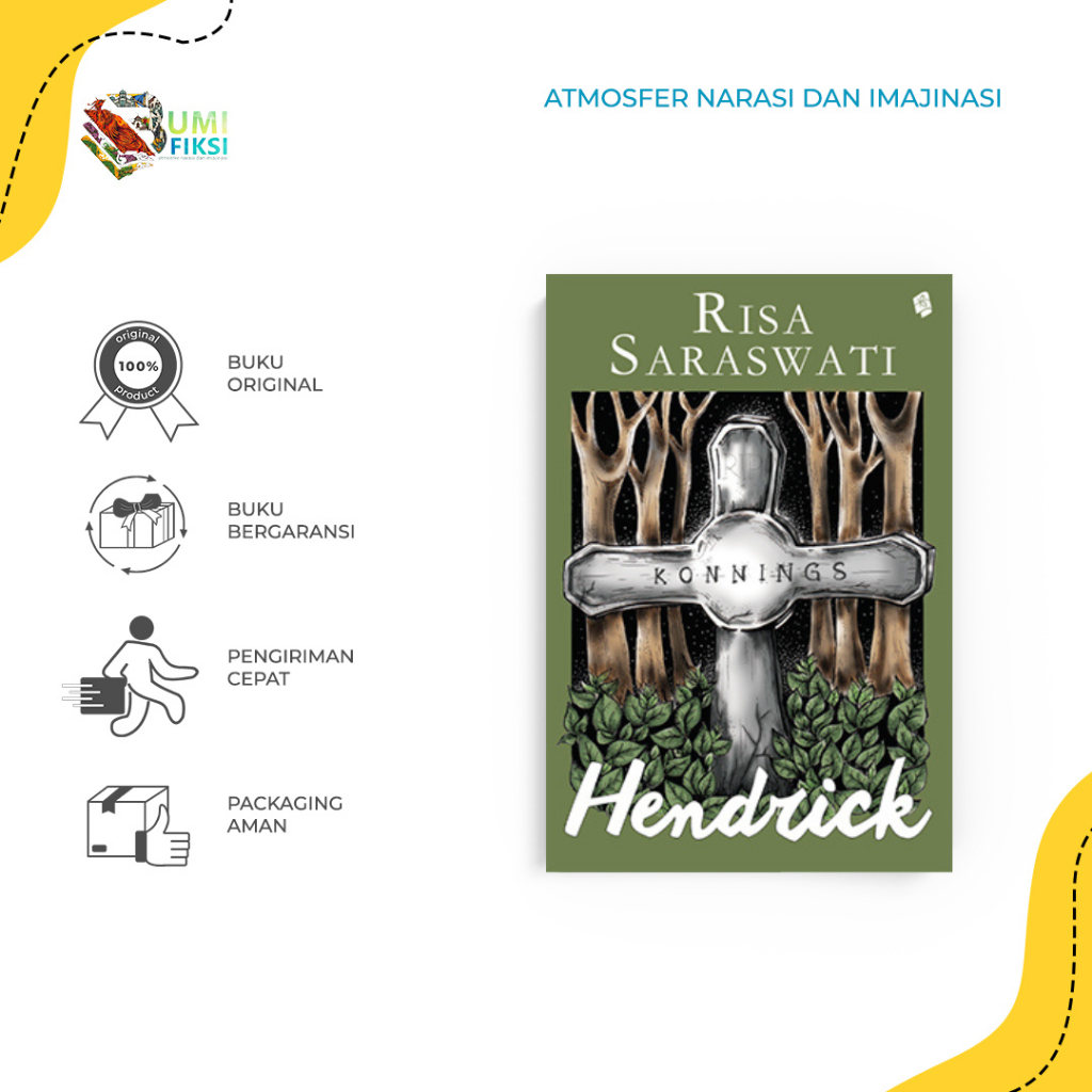 Buku Novel Horor Hendrick Cover Lama - Risa Saraswati - Bukune - Bumifiksi