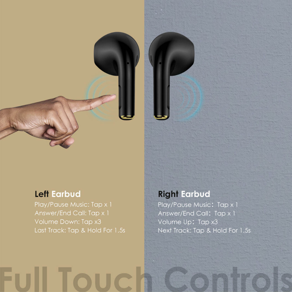 Itel TWS Earphone S9 White/Black Afr Noise Cancellation True Wireless Bluetooth TWS Hearphones / Headsets