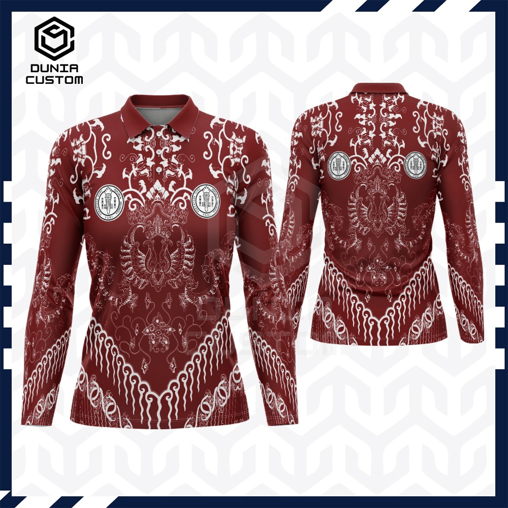 Jual Baju Wangki Polo Seragam Batik Guru PGRI PNS PPPK ASN BKN Fullprinting