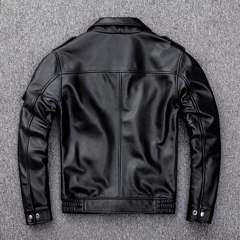 Jaket Kulit Pria Asli - Jaket Kulit Pilot Pangkat Elegan 300