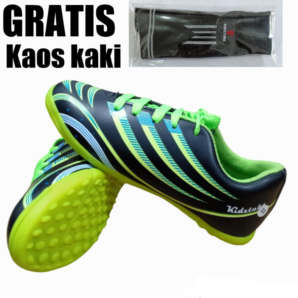 KIDZTUBS Sepatu Futsal Anak Laki Laki Perempuan Cowok Cewek Tanggung Kecil Umur Usia PAUD TK SD SMP 