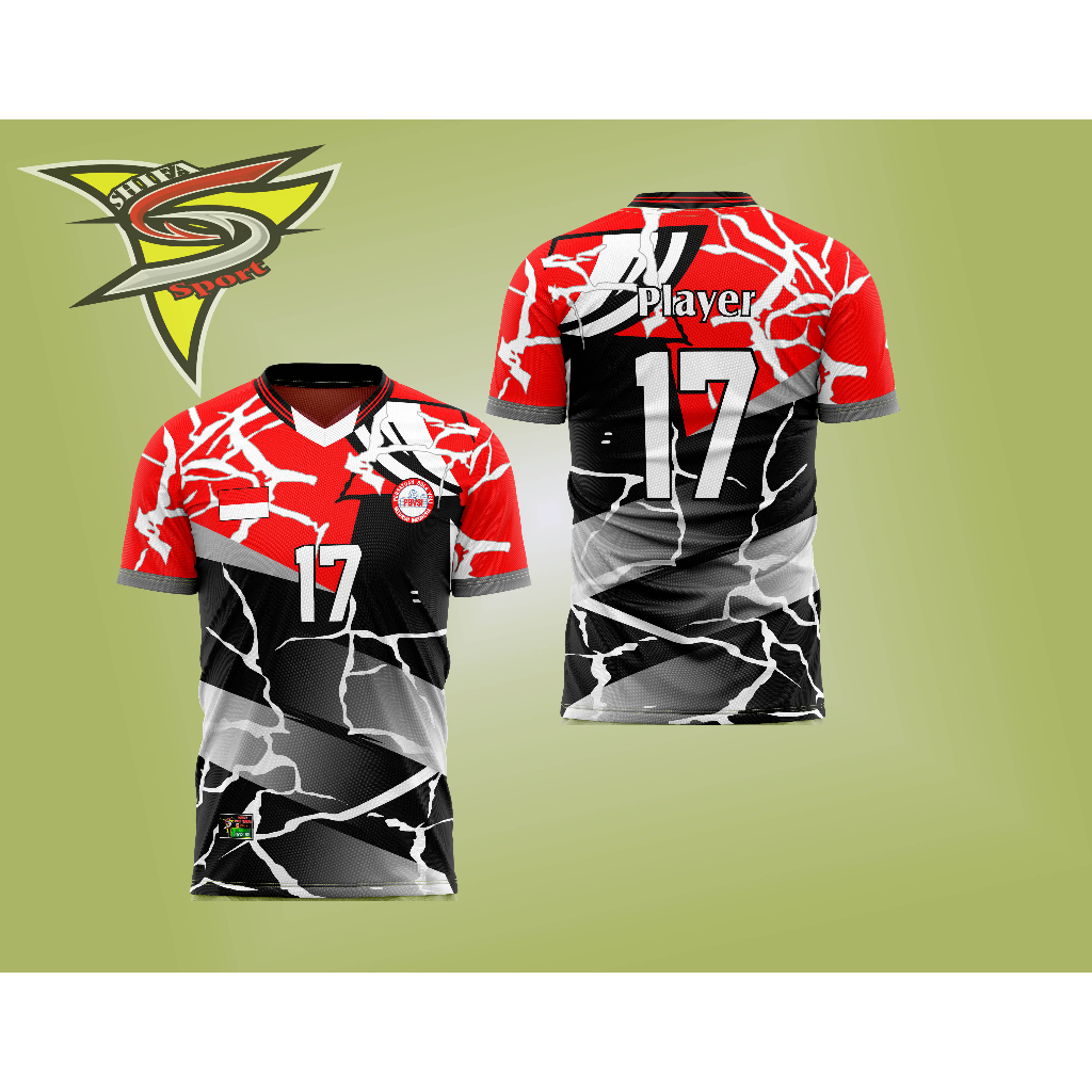 JERSEY STRM MERAH HITAM