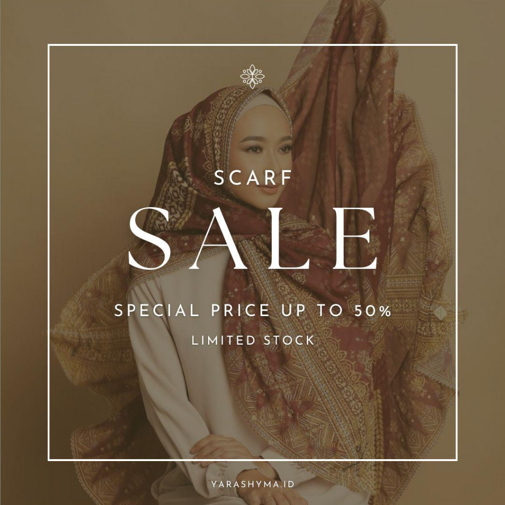 Yarashyma Scarf SALE Voal Printing