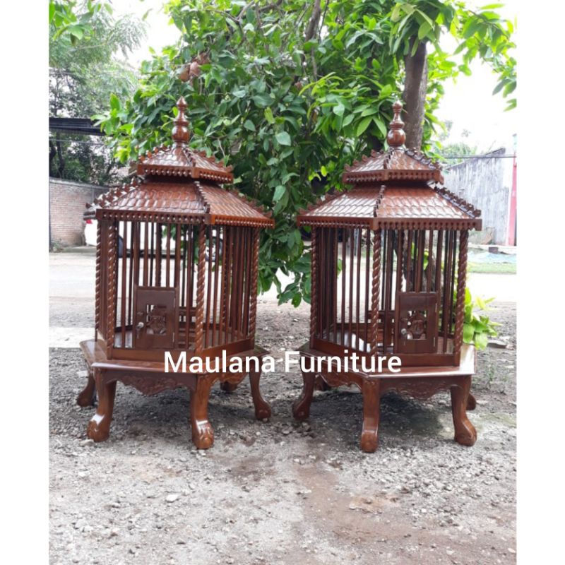 kandang ayam kayu jati sangkar burung
