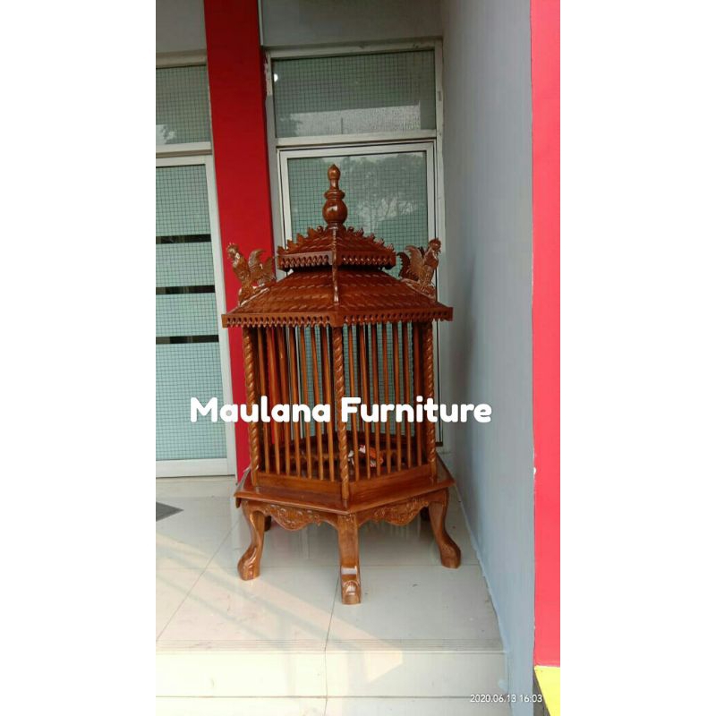 kandang ayam kayu jati sangkar burung beo