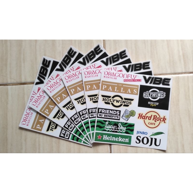 stiker pack vintage vibe & holywings