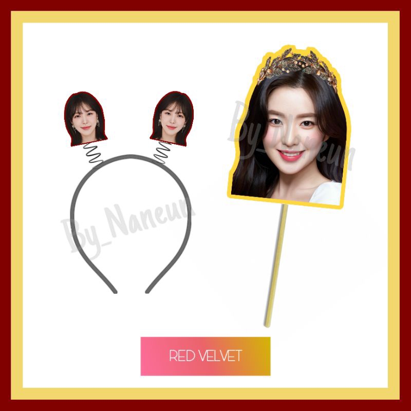 Fan Face/Bando Tuing Tuing Red Velvet / Bando Wajah/Kipas Wajah / Bando Kipas Konser / Bando Per / H