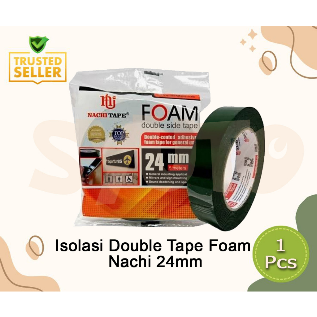 

Isolasi Double Tape Foam Nachi 24mm double tape hijau ijo