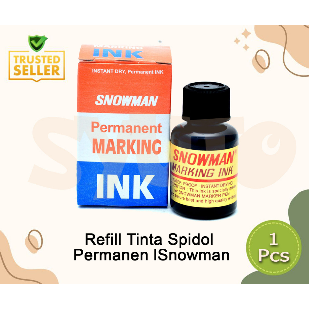 

Refill Tinta / isi tinta Spidol Snowman Permanen Permanent Marking INK MIG 20 / MIG-20