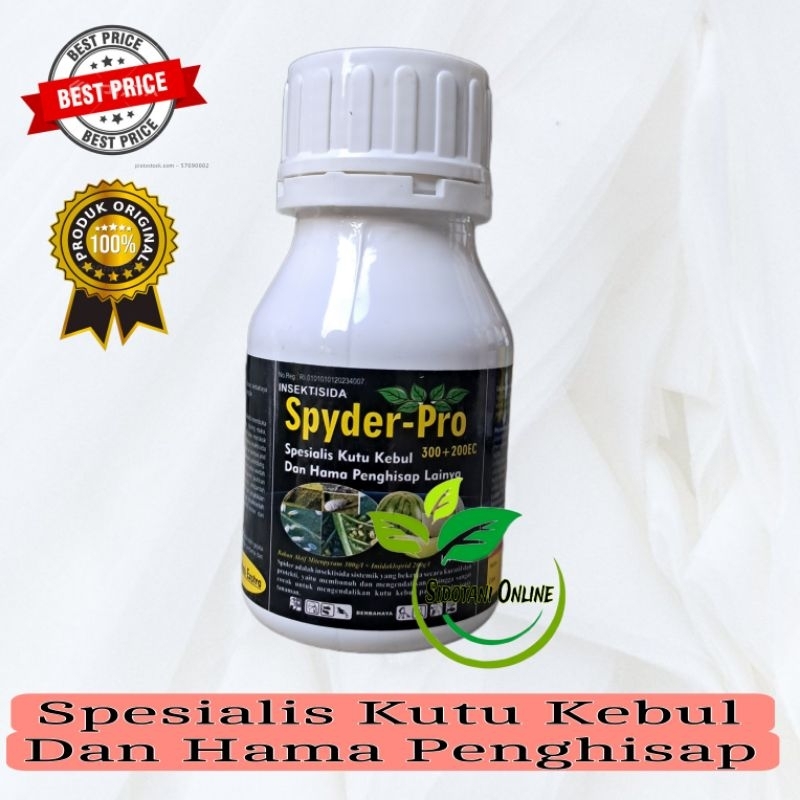 Spyder-Pro 250ml  Mitenpyram 300+Imidakloprid 200 Spesialis KUTU KEBUL & Hama Penghisap