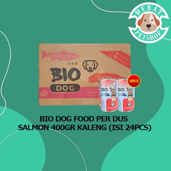 Makanan Basah Anjing Bio Dog Kaleng Can Wet Food 400gr Grosir 24pcs