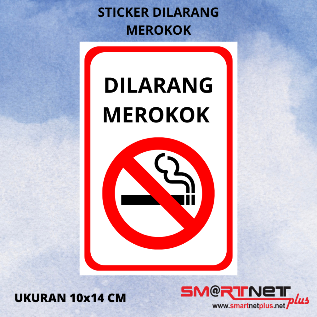 

STICKER DILARANG MEROKOK