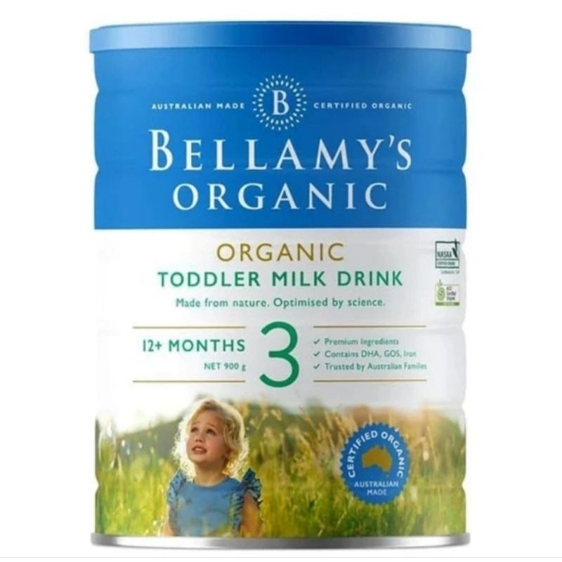 Bellamy's bellamys organic milk step 3 toddler  900 gr | susu bayi