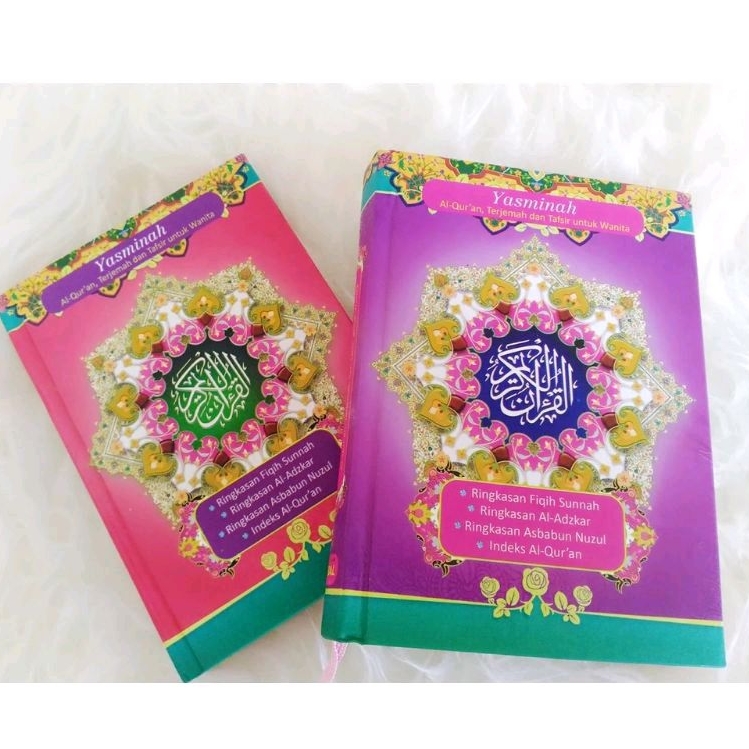 Mushaf Yasmina Alquran tajwid terjemah dan tafsir untuk wanita ukuran A6 kecil