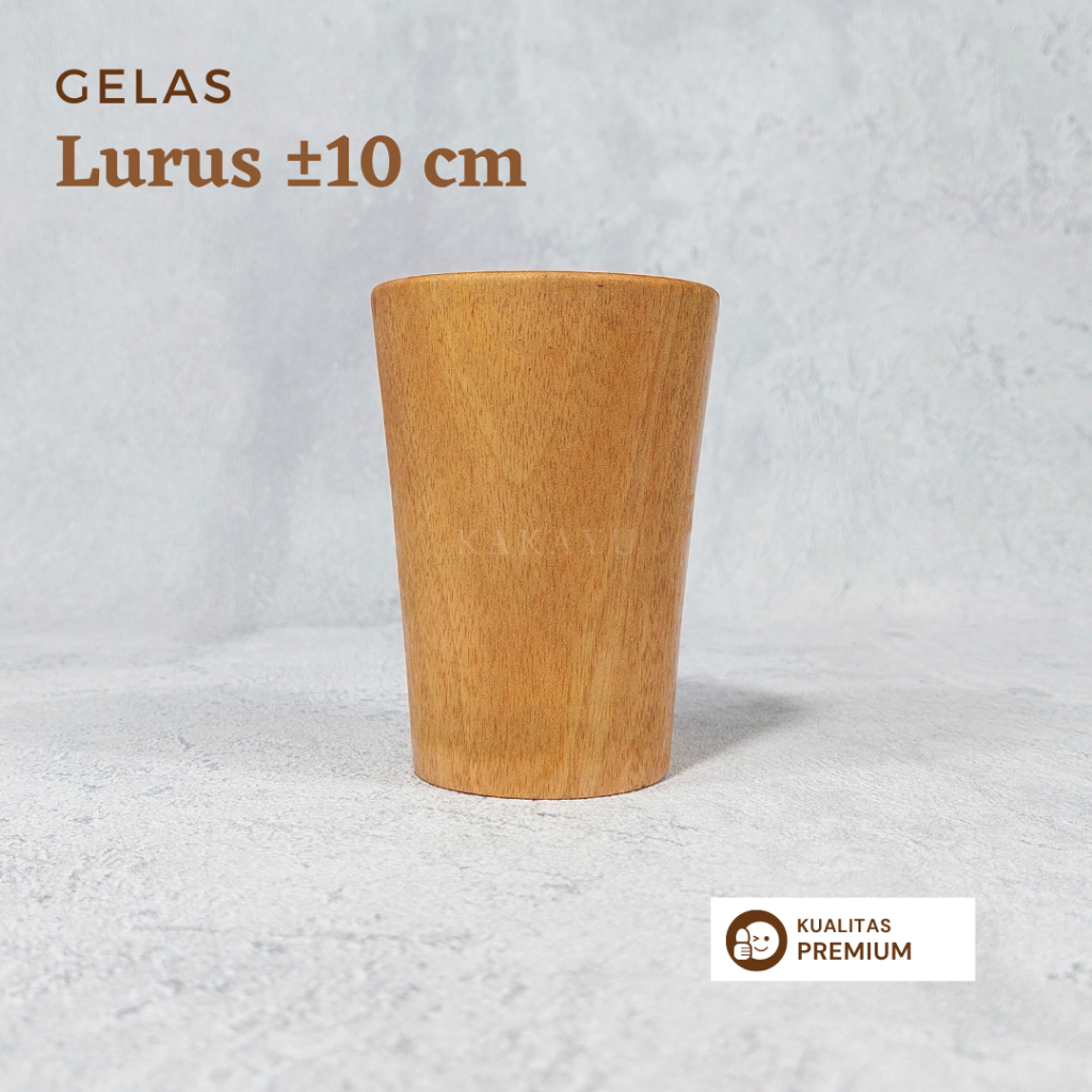 Gelas Kayu Lurus / Custom Nama Gelas Kayu Ukir / Gelas Kayu Estetik