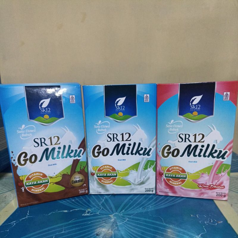 

Susu etawa gomilku Sr12 untuk kesehatan 100% original