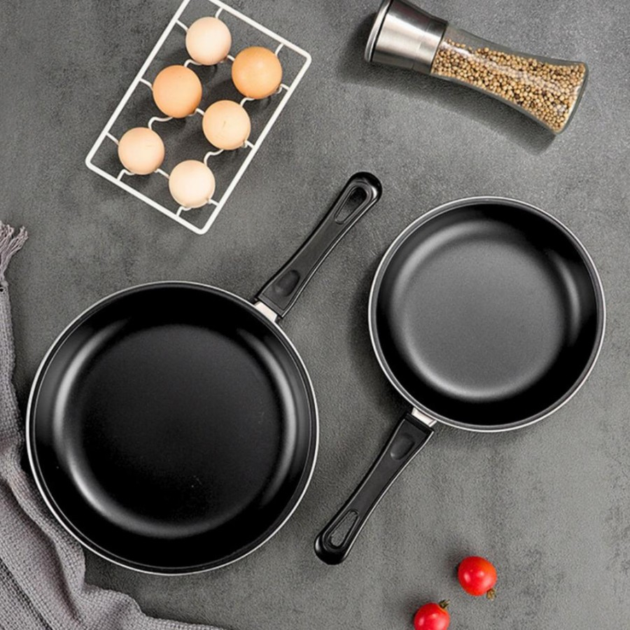 Frypan Hitam Set 2in1 (18cm dan 25cm) harga untuk 2pcs-2