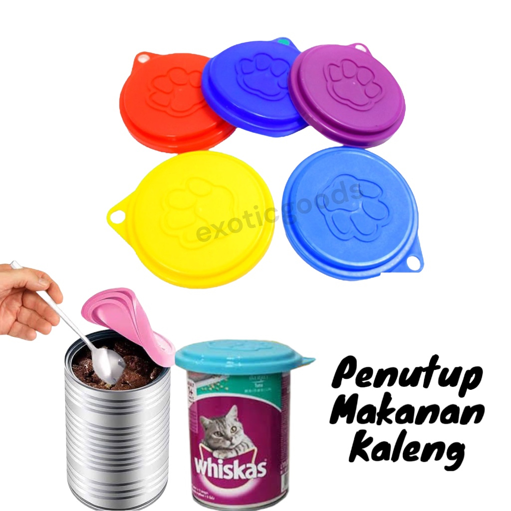 REUSABLE PET CAN COVER PENUTUP KALENG MAKANAN HEWAN PENUTUP KALENG SILIKON TUTUP KALENG MAKANAN