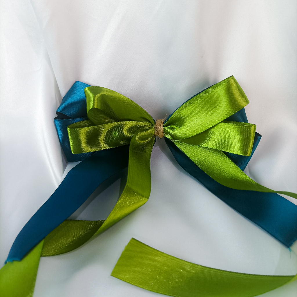 

Ribbon for Hampers or Souvenirs Decoration - Pita Simpul 2 Warna Hiasan Multifungsi