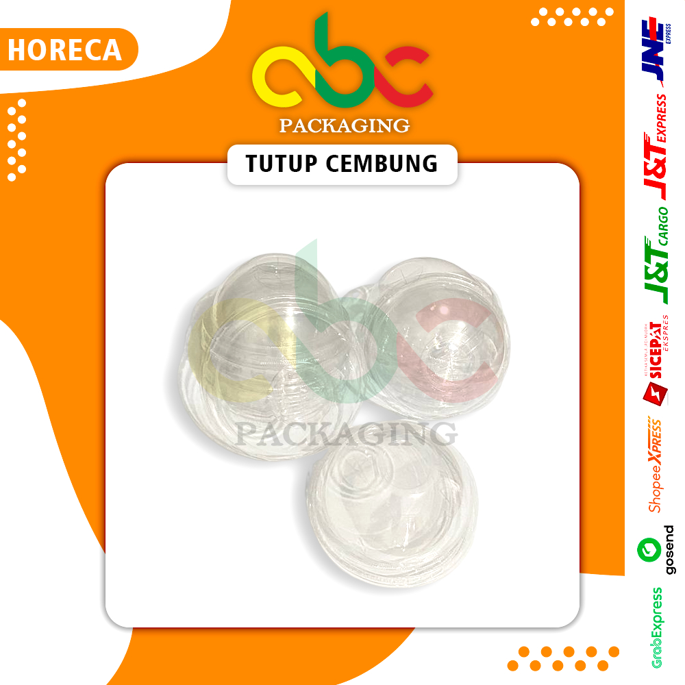 Tutup Cembung dan Strawless Diameter Besar Cup Starindo (50 pcs)