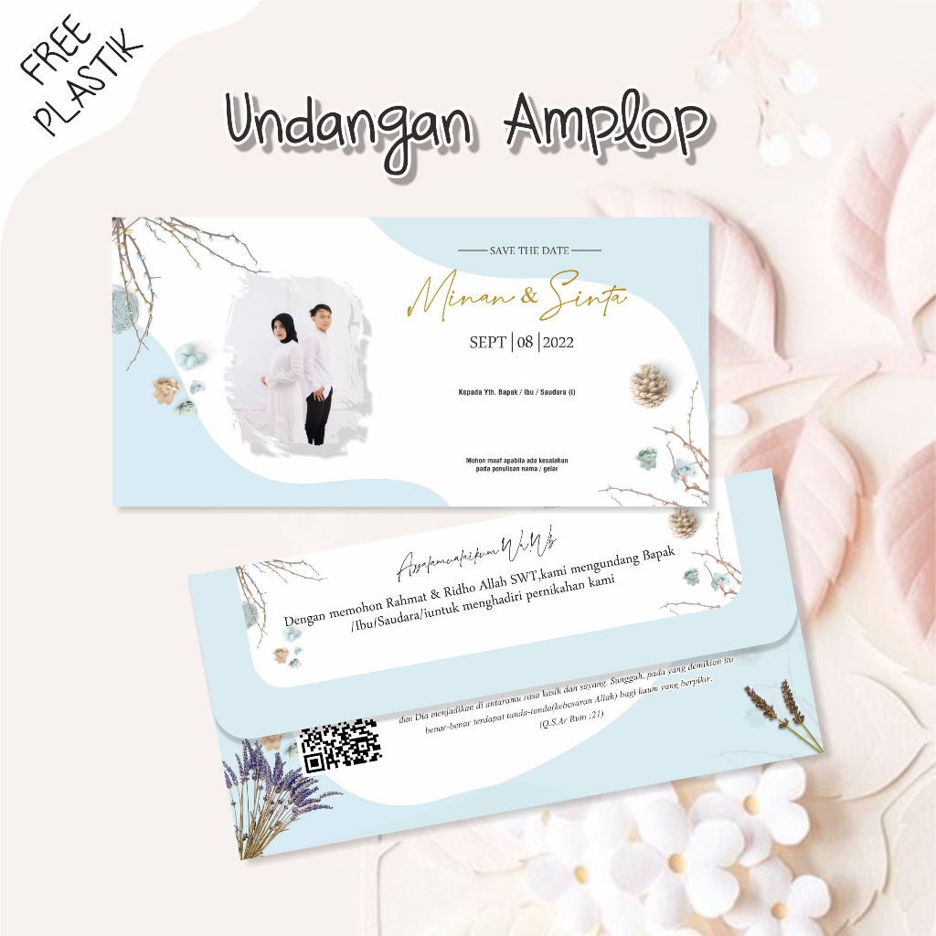 

Undangan Amplop Pastel