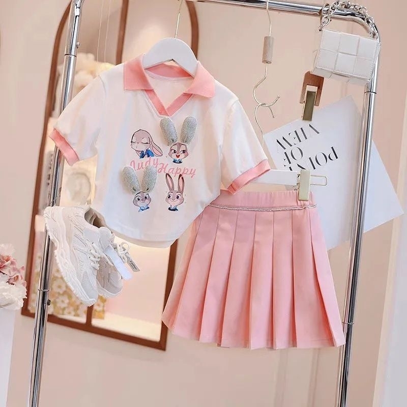 [VIANNA] SETELAN ANAK CEWEK KOREA BUNNY SET