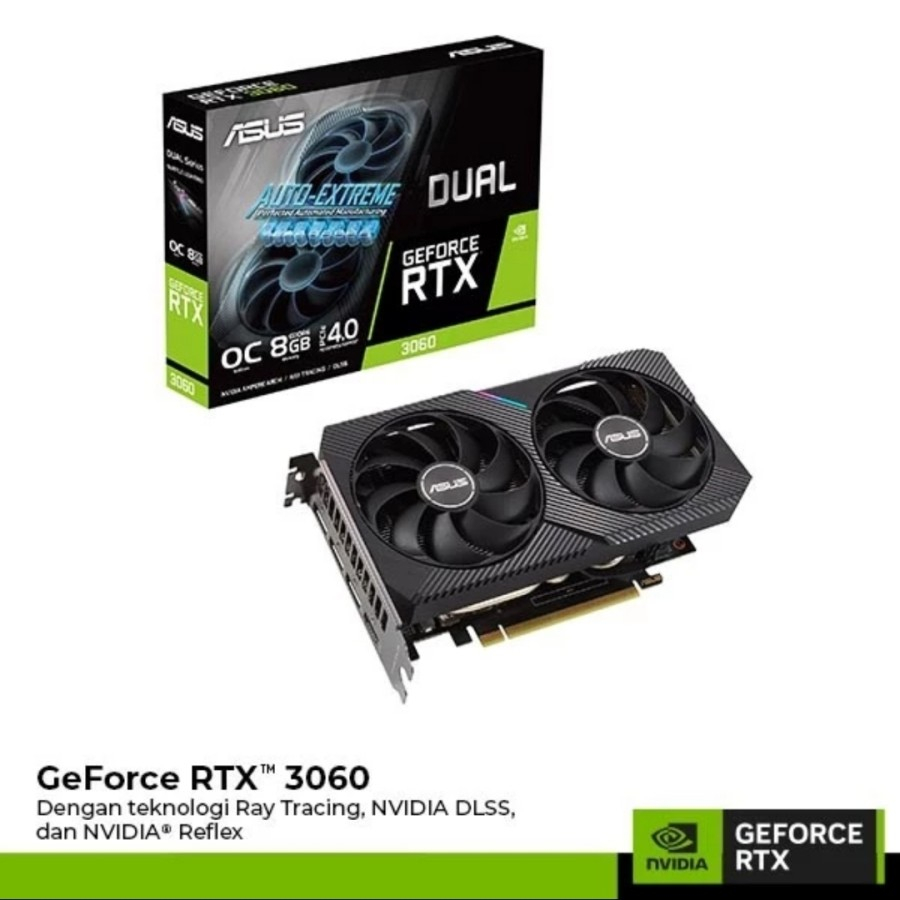 ASUS DUAL RTX 3060 12GB OC GDDR6 12G RTX3060 192BIT VGA NVIDIA