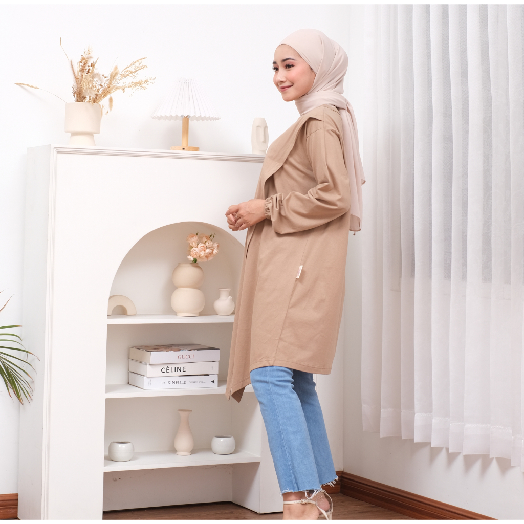 DINARF - Sakura Dress - Coklat Susu