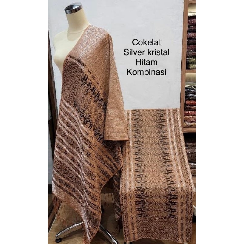 Kain Songket Medan Tumtuman Tanpa Sambungan Sadum