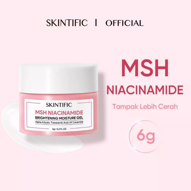 SKINTIFIC MSH NIACINAMIDE BRIGHTENING MOISTURIZER GLOWING / 6 GRAM