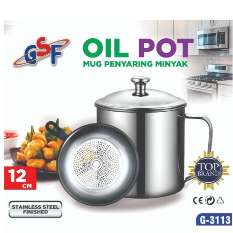 [BIYOO MART] Mug Penyaring Minyak GSF-3113 Mug Penyaring Minyak Oil Pot GSF3113