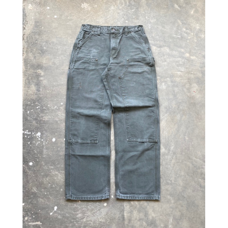 Carhartt double knee mos green