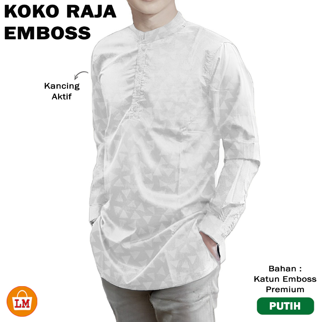 Baju Koko Pria Dewasa Kemeja Lebaran Remaja Cowok Kondangan Muslimin Fashion Lelaki Muslim Idul Fitr