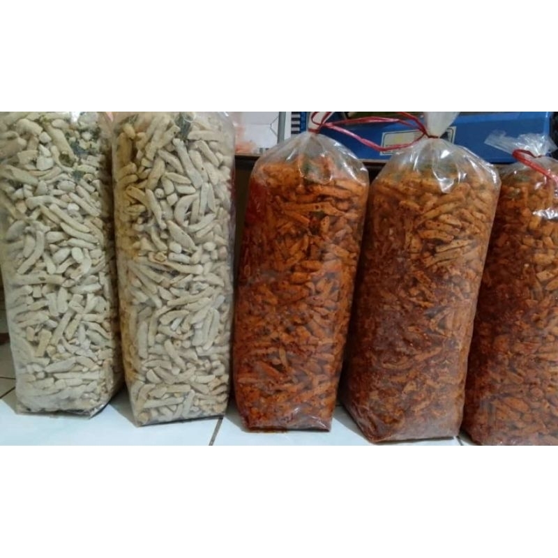 

basreng pedas daun
