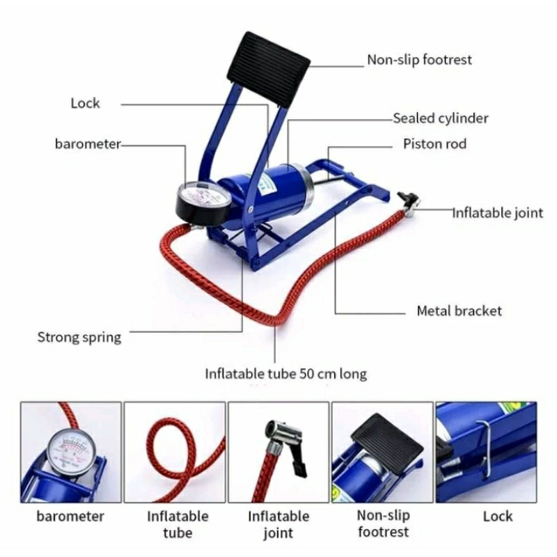 pompa injak kaki portable