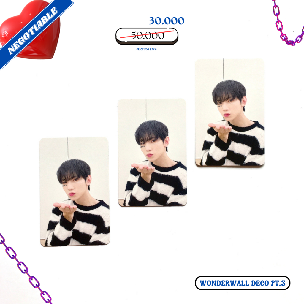 [ATEEZ] CLEARANCE SALE DISKON PHOTOCARD OFFICIAL YEOSANG WW WONDERWALL DECO PT.3