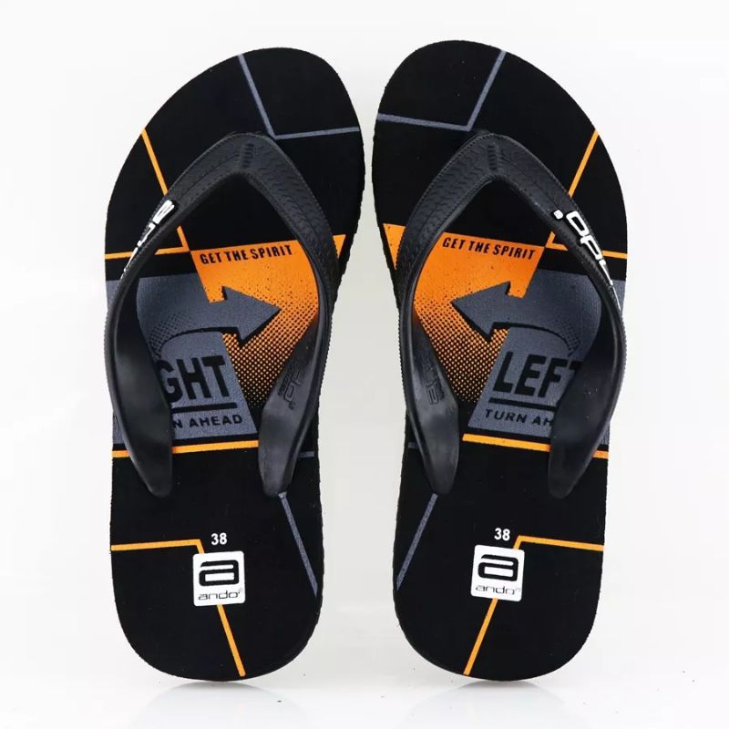 sandal ando skipper 01 abu-abu. sandal jepit pria