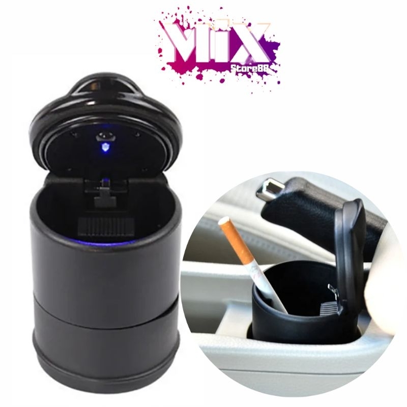 Asbak mobil lampu Led - Asbak multifungsi - Asbak kamar - Asbak Ruang Tamu - Asbak Mobil