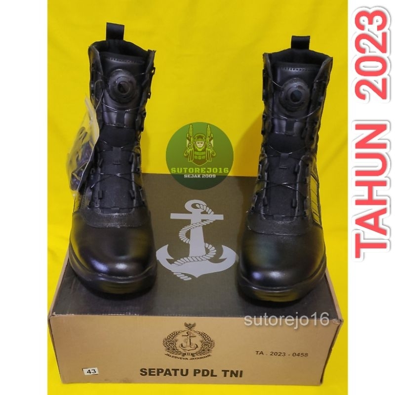 sepatu tali putar pdl tni al NAVY merk Bocorocco ori terbaru tahun 2023