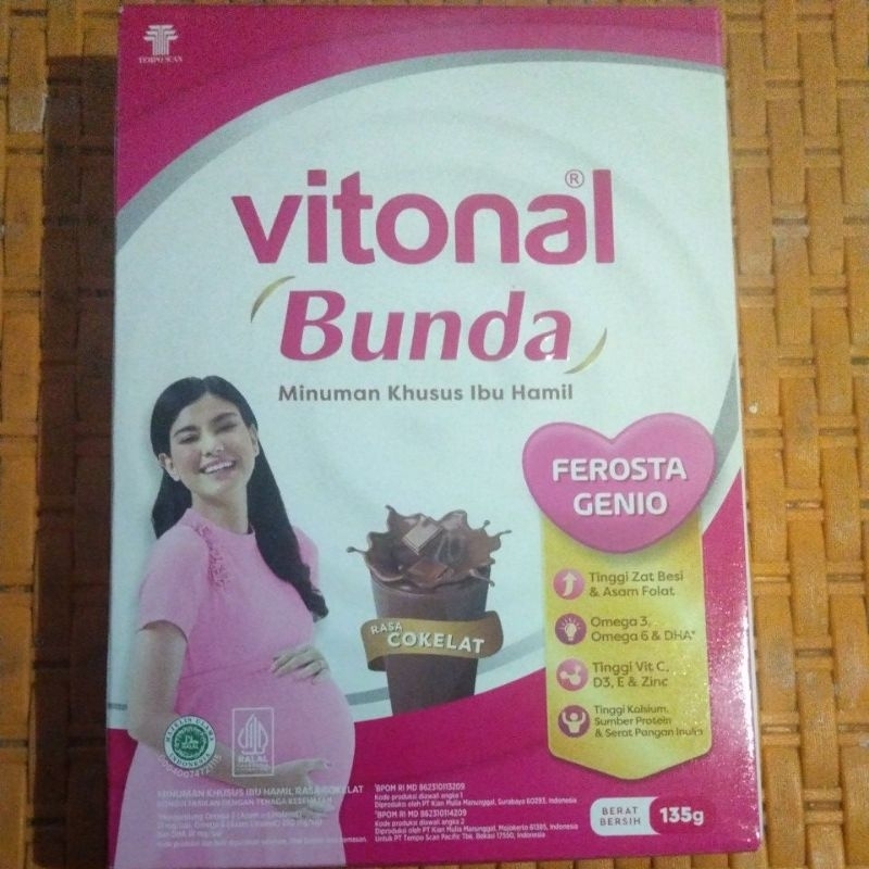 vitonal bunda coklat 135mg susu ibu hamil