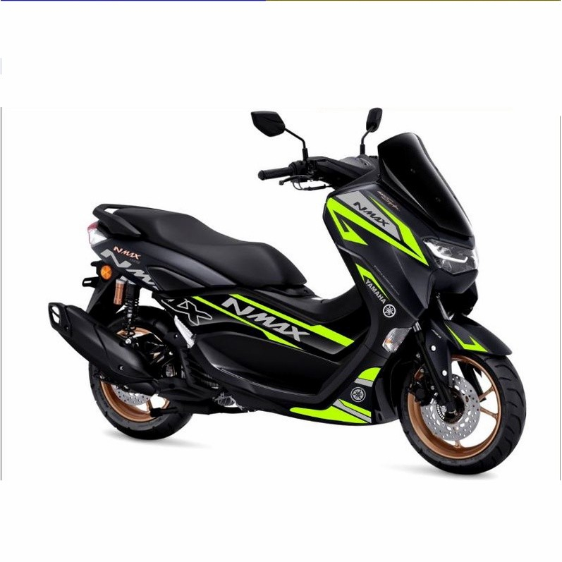 Striping Cutting sticker new nmax motor hitam sticker hijau stabilo
