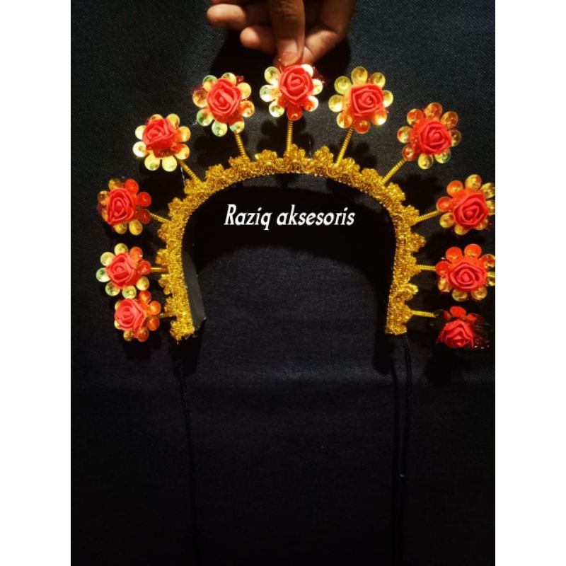 mahkota bando bunga