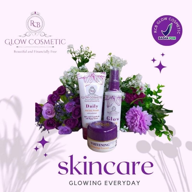 TERLARIS  Skincare PAKET BASIC RCB GLOW COSMETIC BPOM