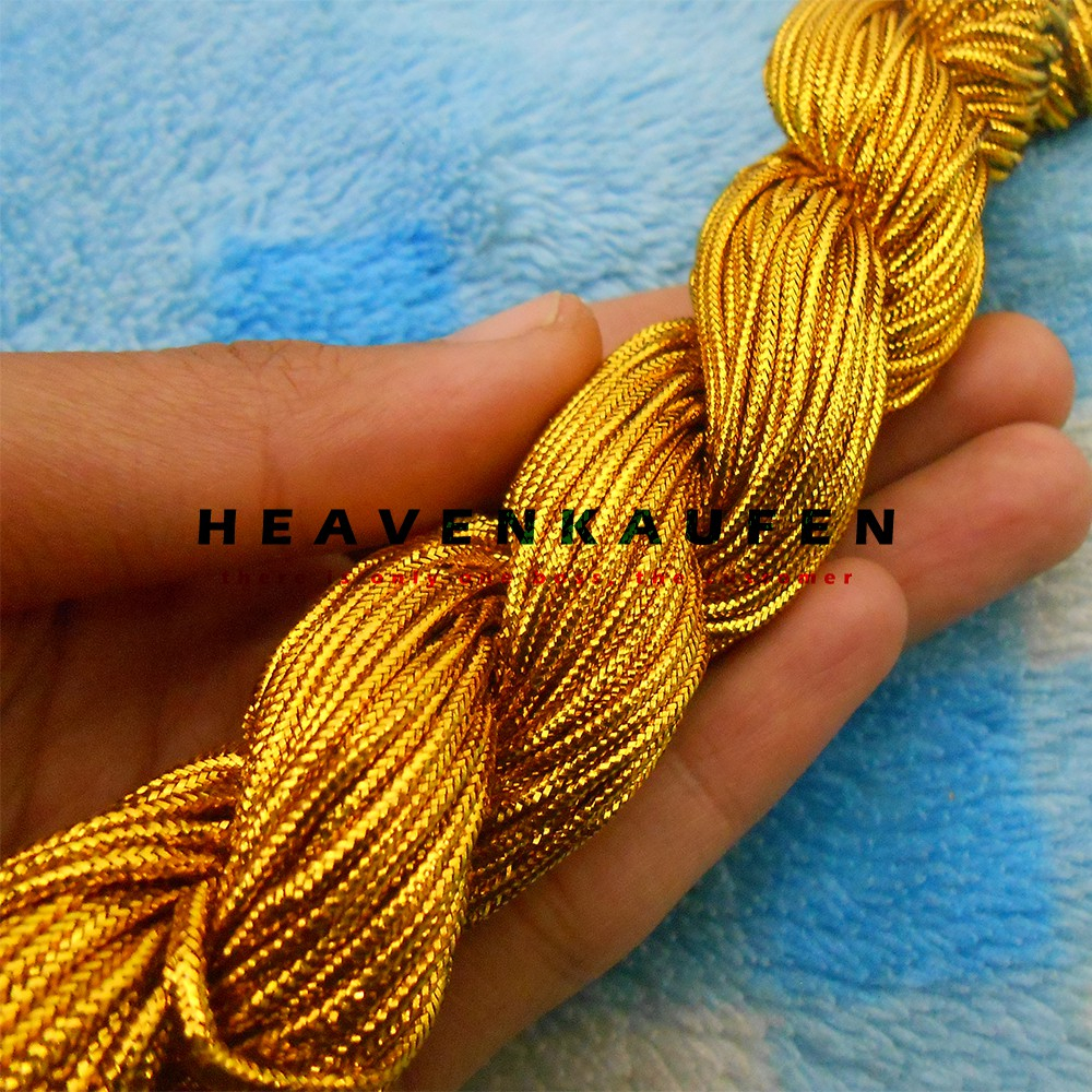 Tali Souvenir Murah Warna Emas/Gold Harga Per Rol