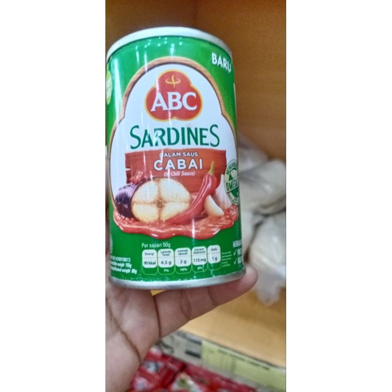 

Sarden Sardines ABC Dalam Saus Cabai 155 gr